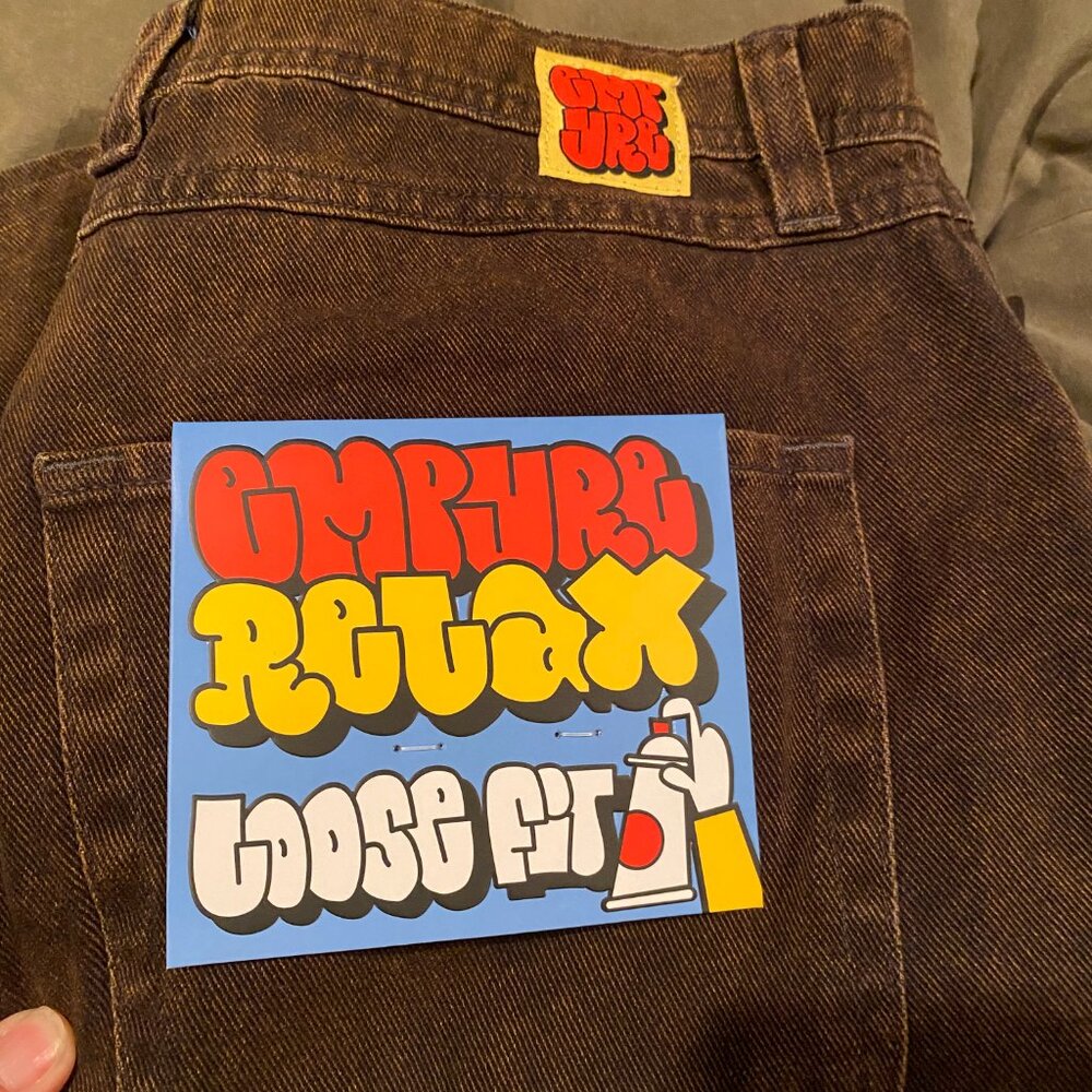 Zumiez Loose Fit Empyre Distressed Brown Jeans